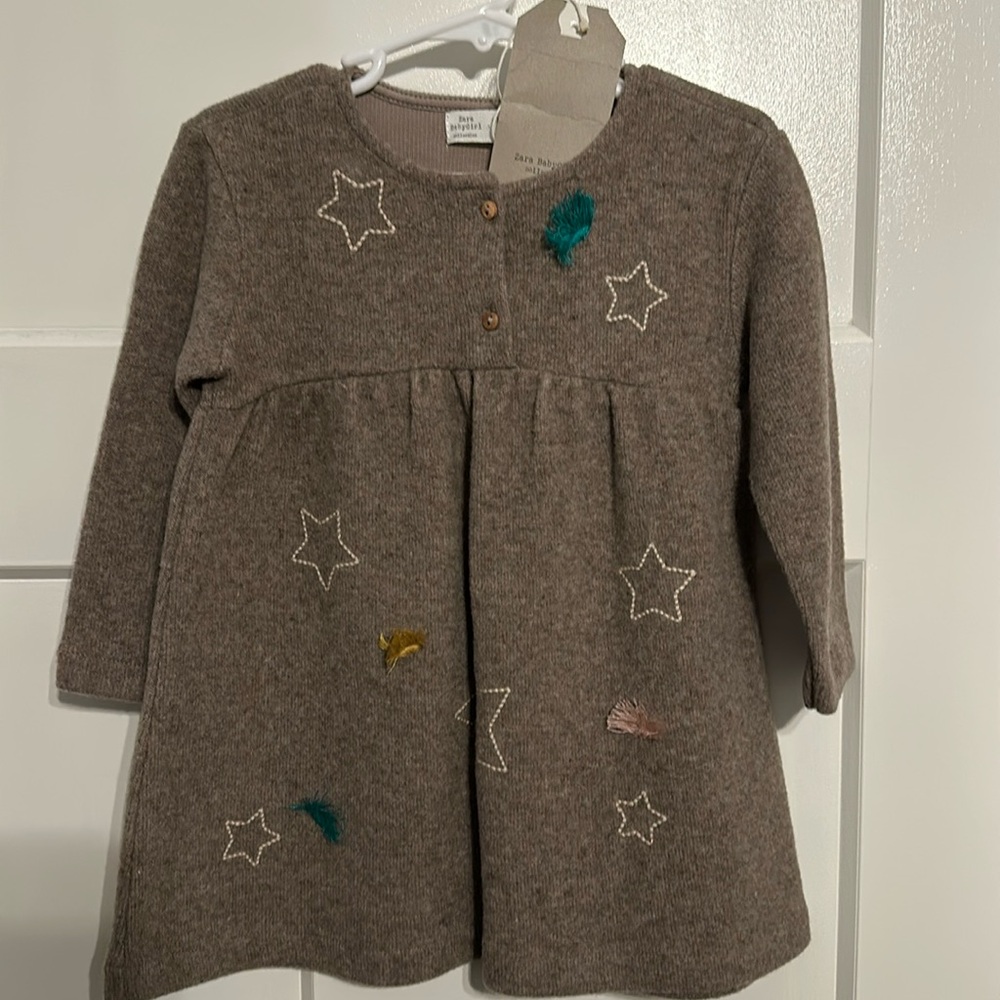 NWT. ZARA DRESS. WOOL BLEND. NOT ITCHY BEAUTIFUL